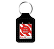 'NOT TO BE MOVED' LEATHER KEYRING