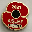 ASLEF 2021 Red Poppy Appeal Badge