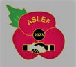 ASLEF 2023 Poppy Appeal badge