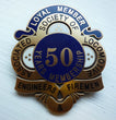 50 year society badge