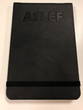 ASLEF flip book - ruled notebook with elastic